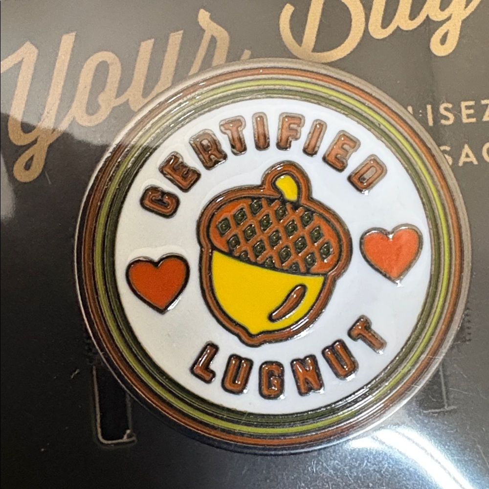Lug Certified Lugnut Novelty Charm-Orange-NWT
